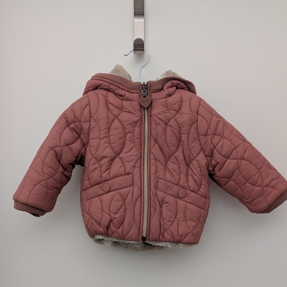 Noppies Beige and Cream Fleece Jacket